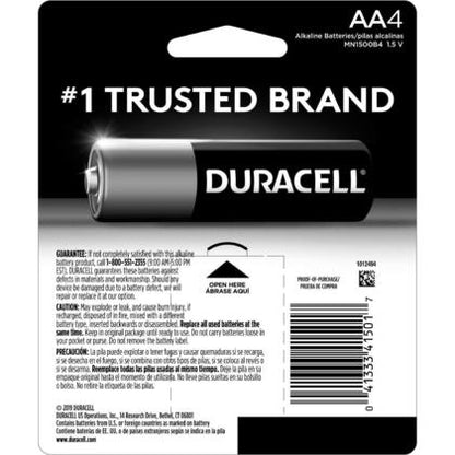 DURACELL BATTERY-AA-4 PACK