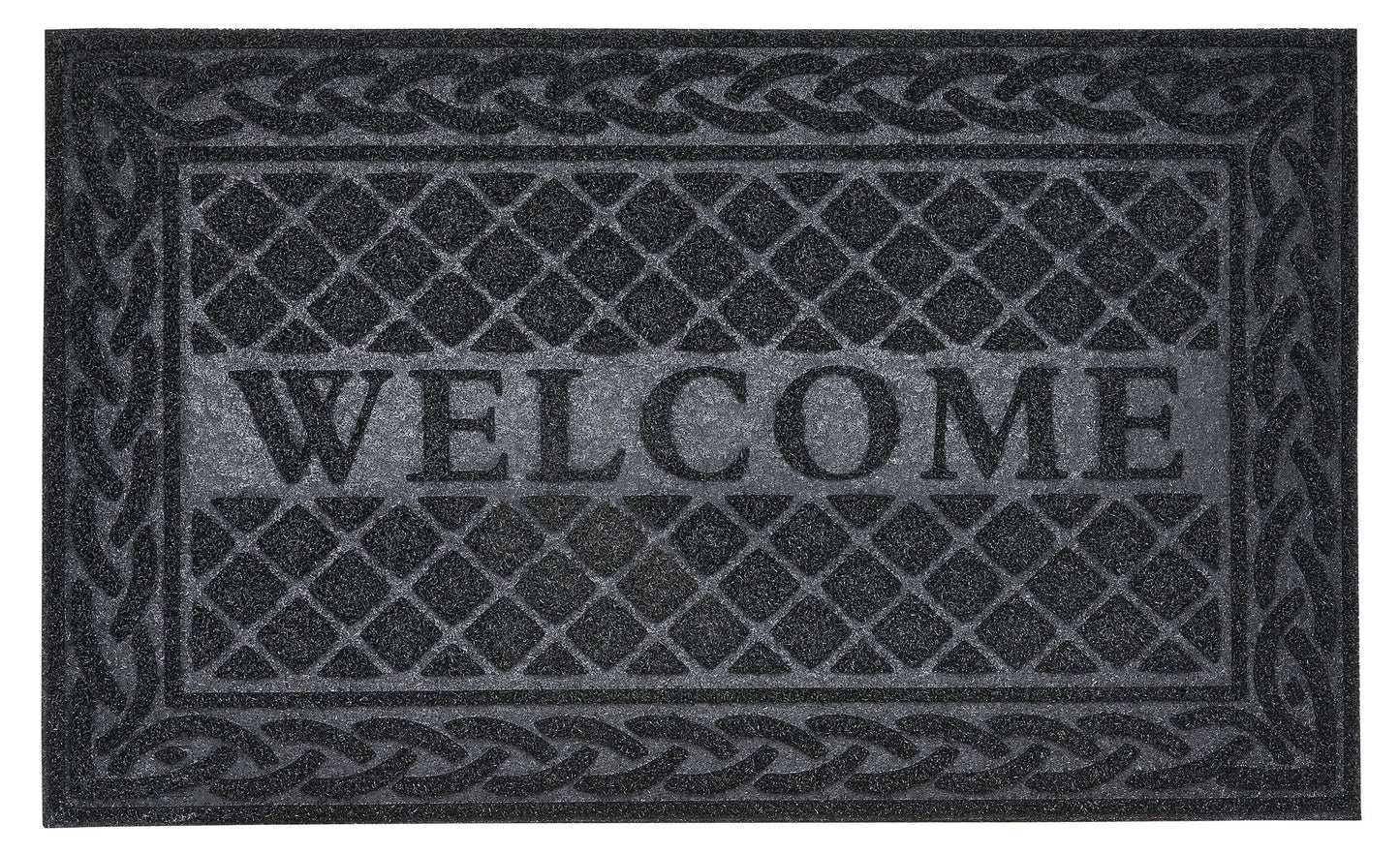18'' X 30'' Latice Coir Outdoor Doormat Black
