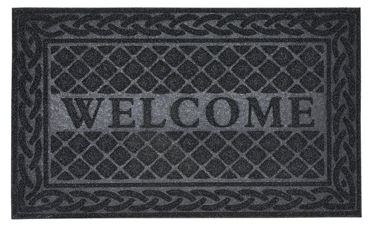 18'' X 30'' Latice Coir Outdoor Doormat Black