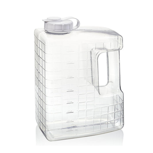 Arrow Clear View 1 Gallon Refrigerator Bottle w/White Top