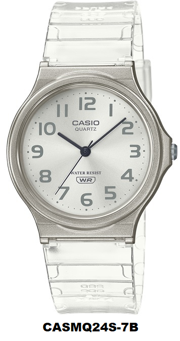 Casio Analog Quartz Clear Strap Watch
