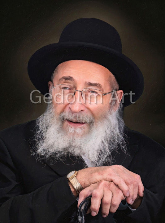 Rabbi Moshe Wolfson - Elegant Vinyl Portrait For Noy Sukkah