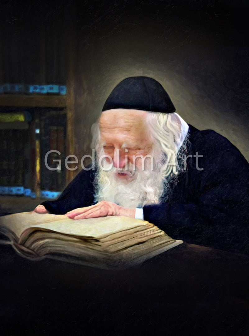 Elegant Portrait Of Gedolim For Noy Sukkah (Rav Chaim Kanievsky)