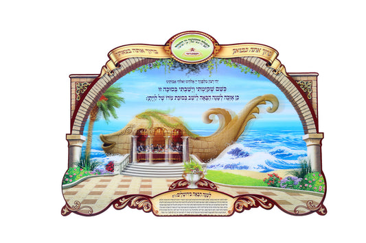 Noy Sukkah, 3D Laminated Poster- Bracha When Coming into the Sukkah