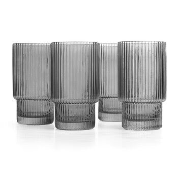 Sullivan St Set of 4 Highball Smoke