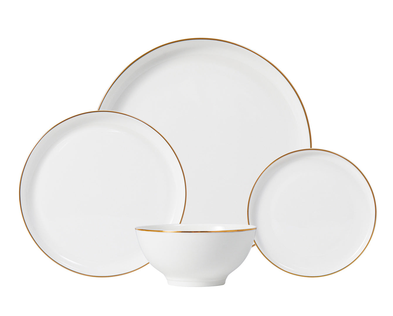Brentwood Gold Bone China 16pc