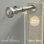 DoorKnob Single Curtain Painted 48-86