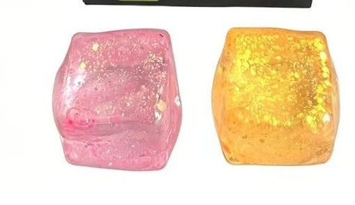 MALT SUGAR ICE CUBE - GLITTER 5.5CM 12pcs PDQ