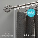 Twisted Cage Single Curtain Rod Painted 24-48 Satin
