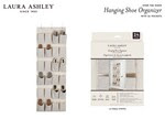 Natural Striped- 24 POCKET SHOE ORGANIZER- Cotton Blend