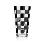 Acrylic High Ball Black Checkered