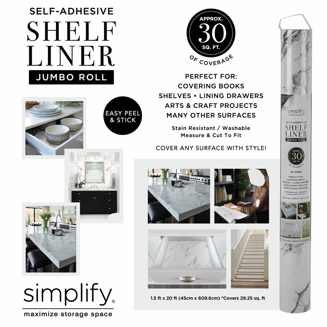 Self Adhisive Shelf Liner Jumbo Roll 30sq ft