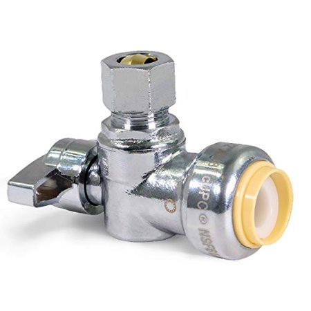 1/2'' X 3/8'' Angle Push in Valve