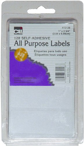 1'' X 2-3/4'' Lables 128 Ct.