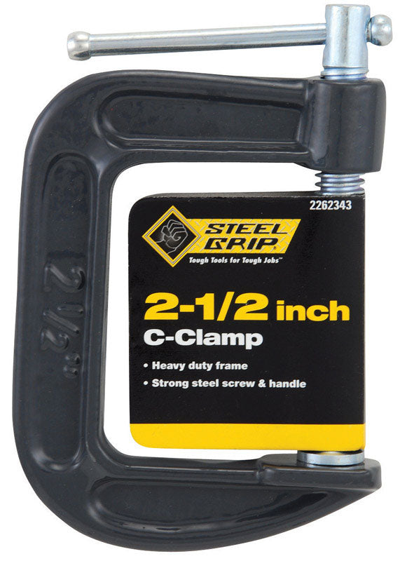 Â Steel Grip 2-1/2 in. Adjustable C-Clamp 1 pc