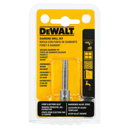 Â DeWalt 3/16 in. X 2-1/4 in. L Diamond Tipped Tile Drill Bit Straight Shank 1 pc