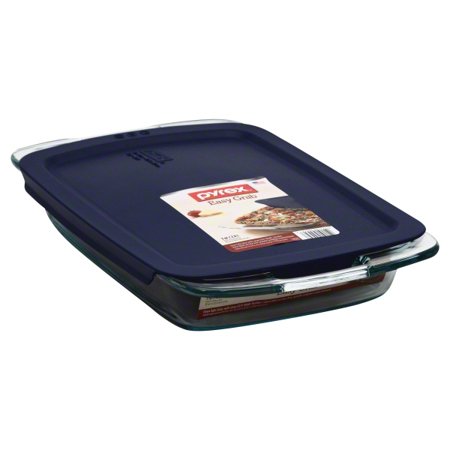 PYREX-RECT-3qt-9x13"""" w/BLUE