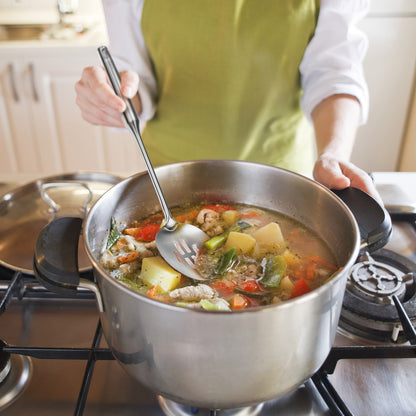 Ybm S''S Silicone Solid Spoon Grey