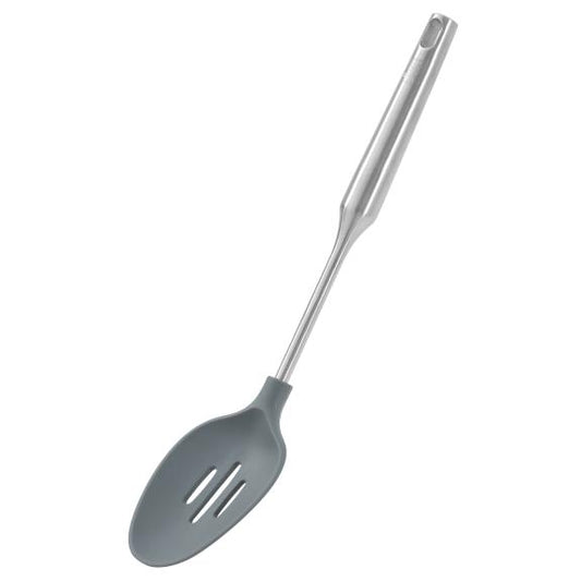 Ybm S''S Silicone Slotted Spoon Grey