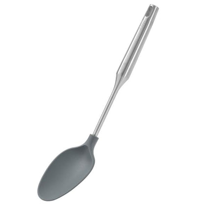 Ybm S''S Silicone Solid Spoon Grey