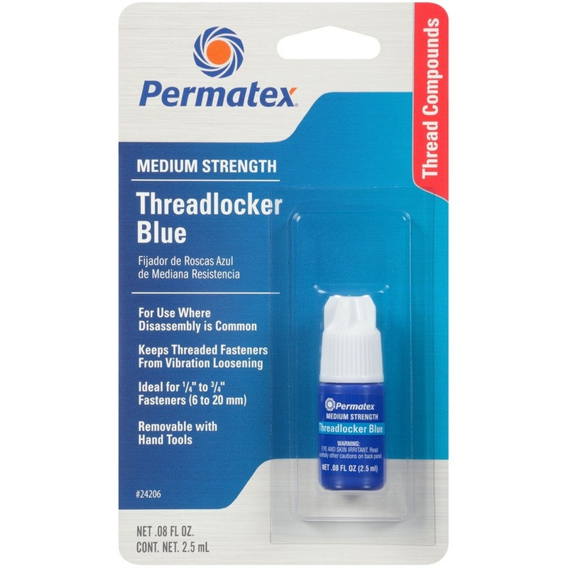 24206 2.5 ML BOTTLE MED/STRENGTH THREADLOCK BLUE