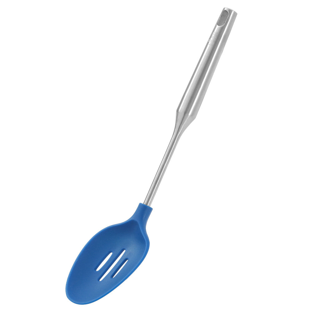 Ybm S''S Silicone Slotted Spoon Blue