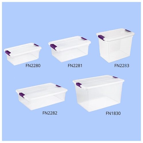 STORAGE-LATCH TOP-66qt PURPLE