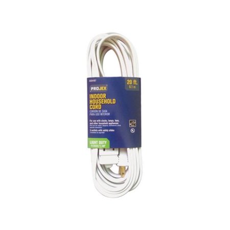 CORD EXTN 16/2SPT-2WHT20