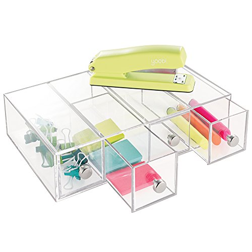 Drawer Tower 4 Drawer Flip Clear