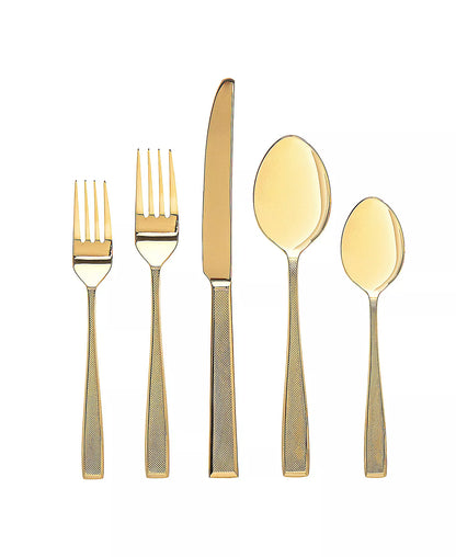 Godinger, Ingot Gold, 20 Piece Set, 18/10 Stainless Steel