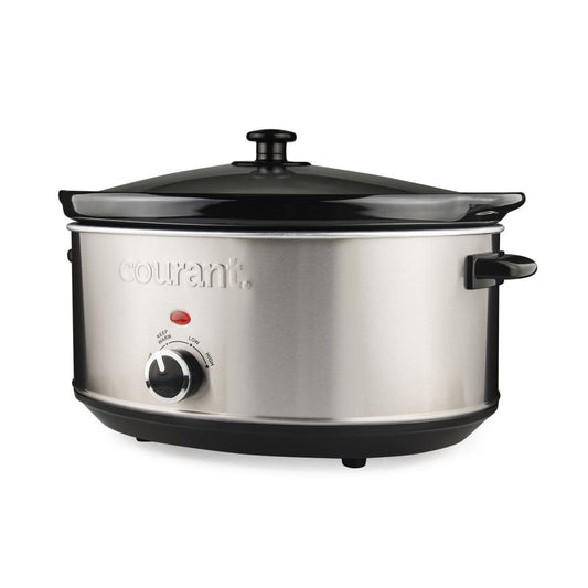 Courant 7 Quart Oval Slow Cooker - Stainless Steel