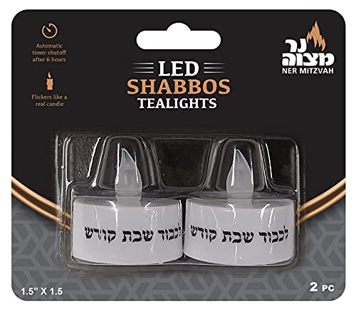 2 PK LED Shabbos tealights w/ timer 4