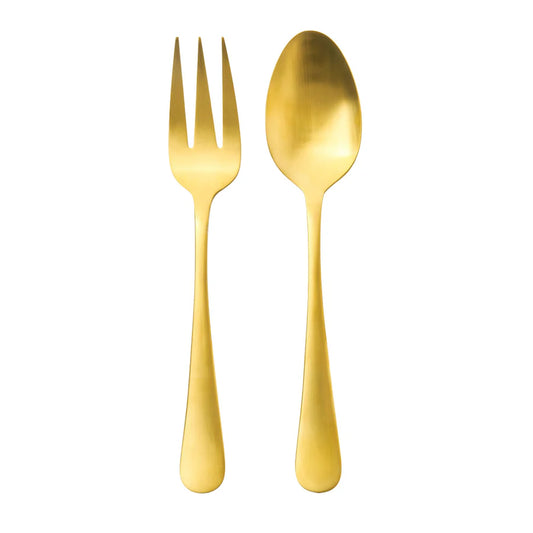 2 Pc Serving Set Gold