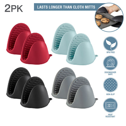 2 Pk Non Slip Mini Oven Grip, Sky Blue