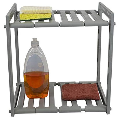 2 Tier Adjustable Under Sink Organizer 3