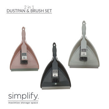 2 in 1 Dustpan & Brush Set