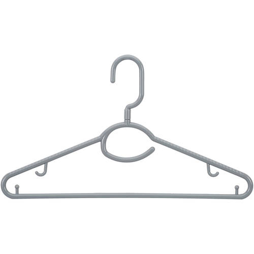 Woolite Swivel-Neck Hangers Grey 5 Pk