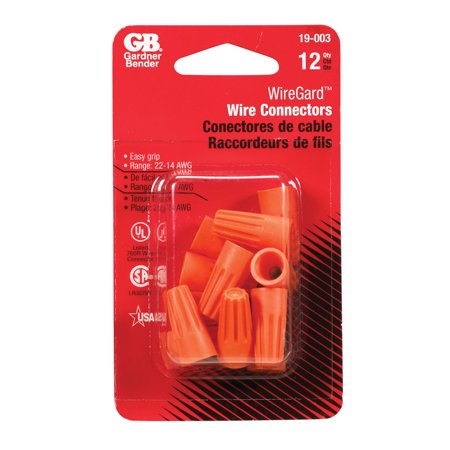 WIREGARD ORANGE GB-3 SCREW ON WIRE CNCTR