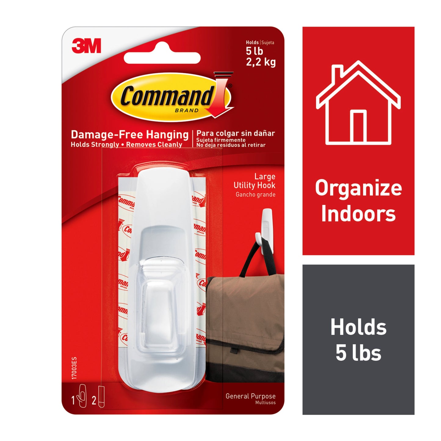 COMMAND HOOK #3 LARGE  CD/1- 5