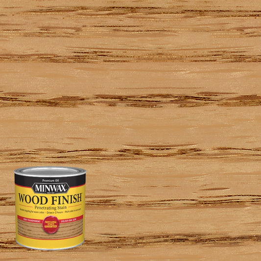 STAIN MINWX8OZ GOLDN OAK