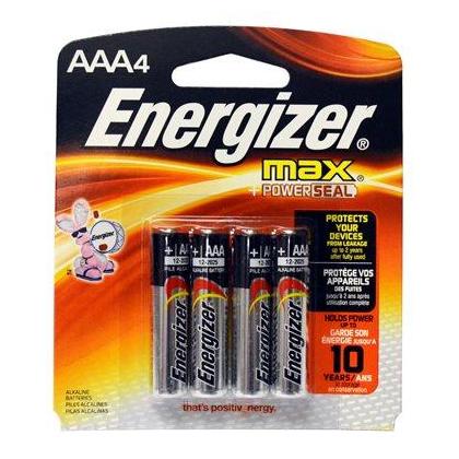 AAA4 Energizer Max Alkaline Battery