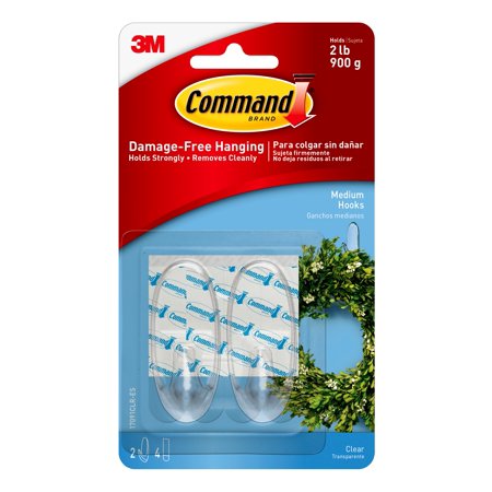 COMMAND-HOOK CLEAR-MEDIUM CD/2