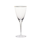 Vikko Decor - Gold Rim, Hammered Wine Glass, 11.5 Oz 6 Piece