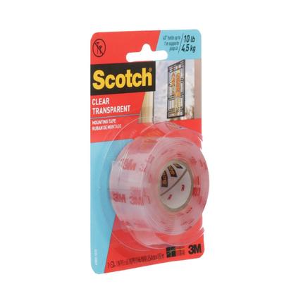 3M MOUNTING TAPE-SUPER CLEAR 15 LB 4