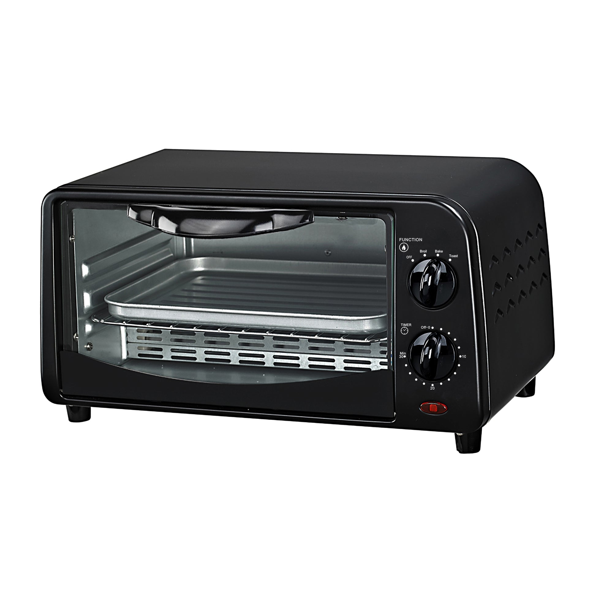 4-Slice Countertop Toaster Oven - Black