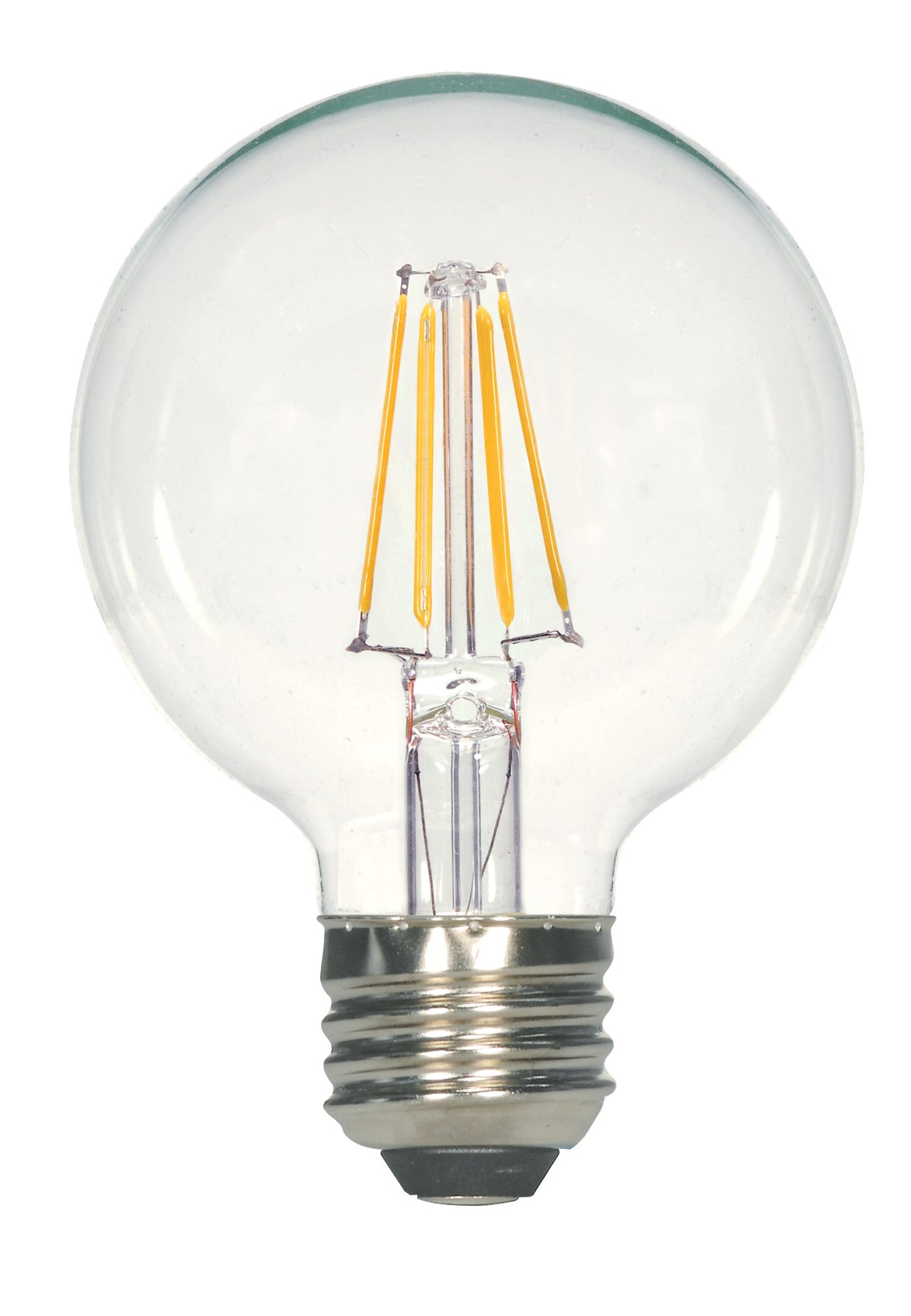 4.5 Watt G25 LED; Clear; Medium base; 3000K; 450 L