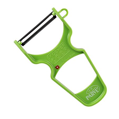 Plastic Peeler - Parve Green (Stainless Steel Blade)