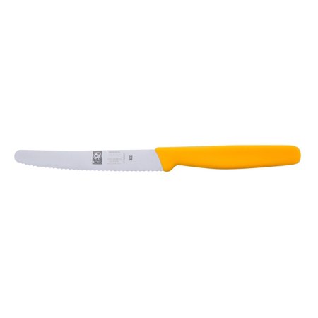 Icel Paring Knife (Black, 4.5", Round Serrated)