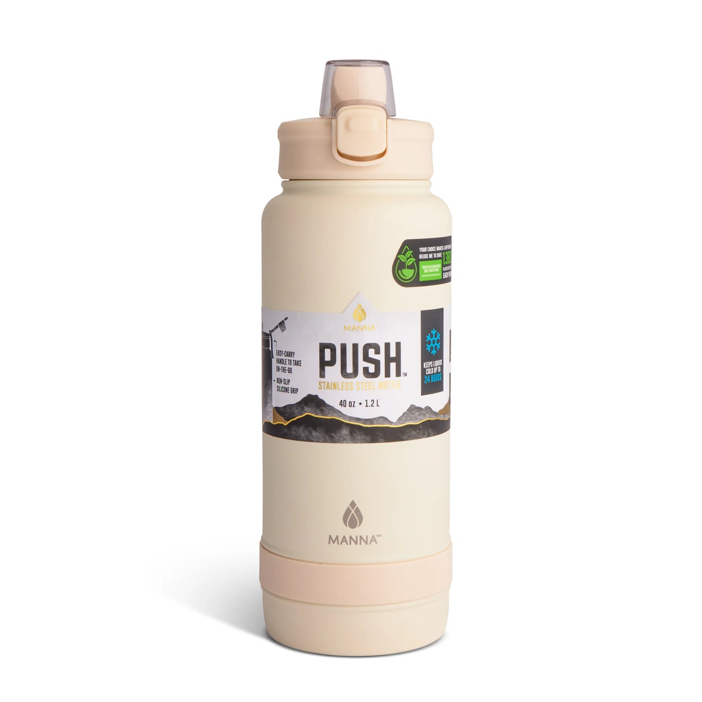 40 oz. push Stainless Steel Bottle 4