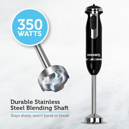 Courant Stainless Steel Hand Blender 350 Watts Black